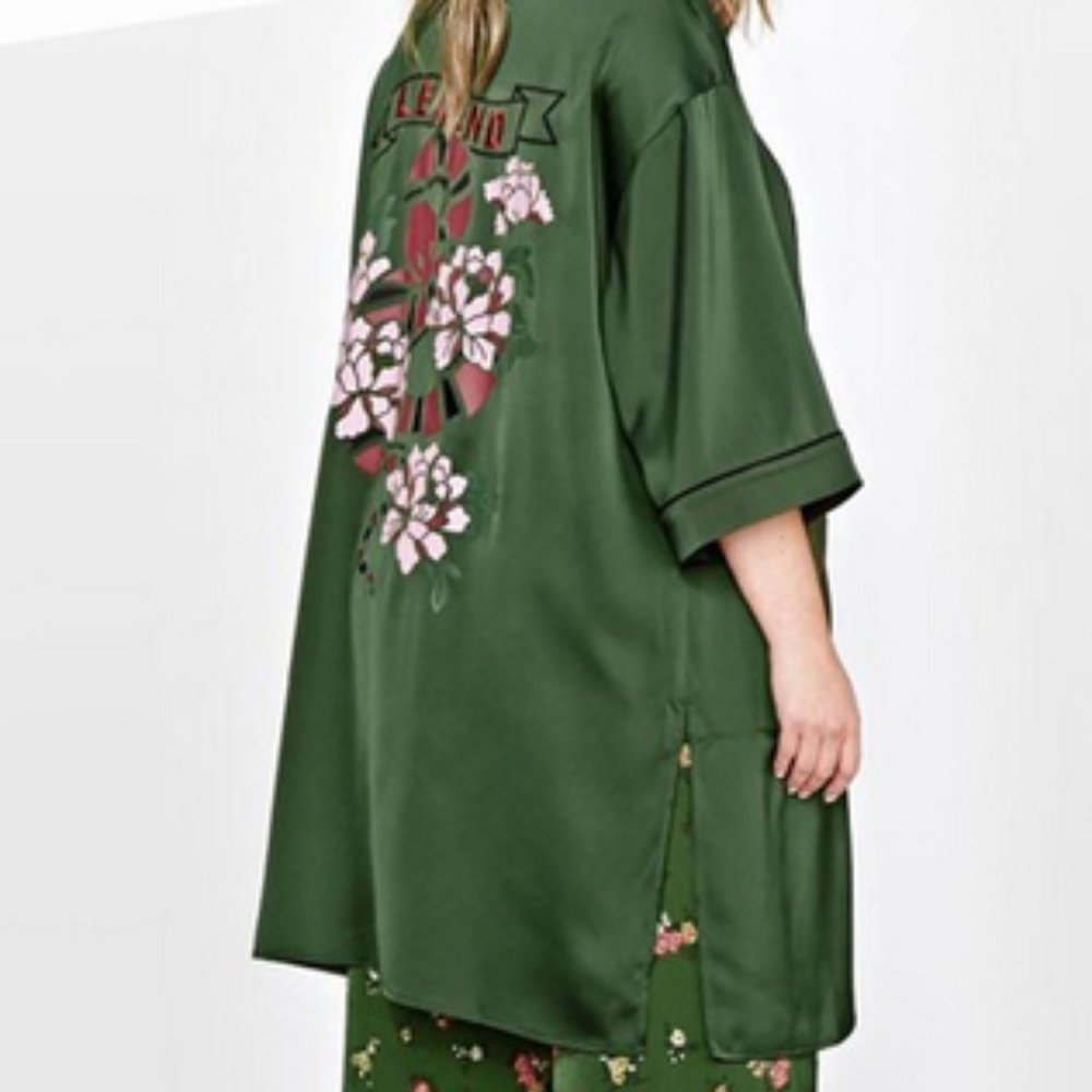 Addition Elle Embroidered Kimono